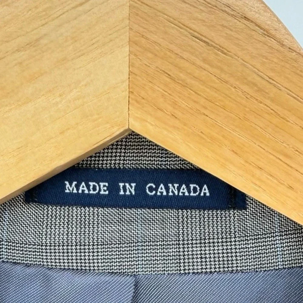 Ralph Lauren Mens 38R 100% Wool Blazer Grey Glen Plaid Sport Coat Designer - Picture 7 of 10